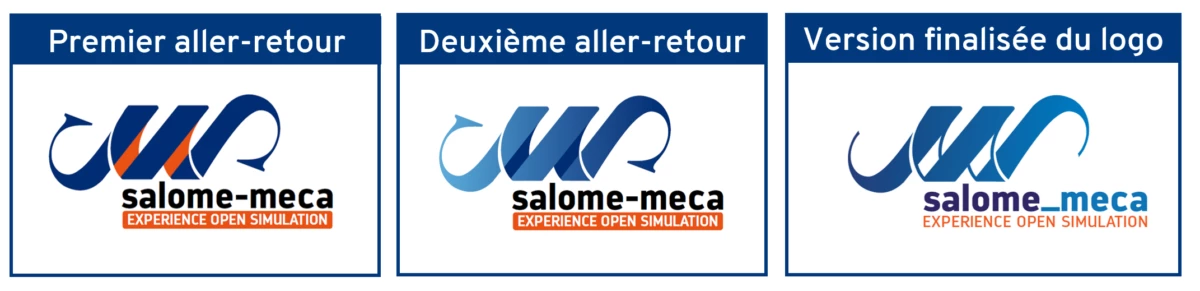 Les différentes versions du logo salome_meca