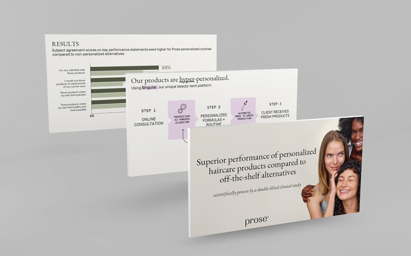 3 slides from the powerpoint created for Prose