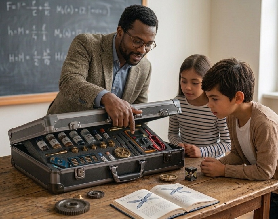 Atelier scientifique pour enfants avec mallette pédagogique