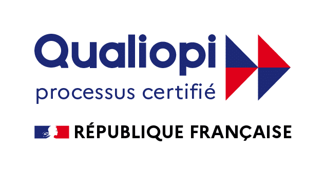 Logo de QUALIOPI, certification pour les acteurs de la formation professionnelle.